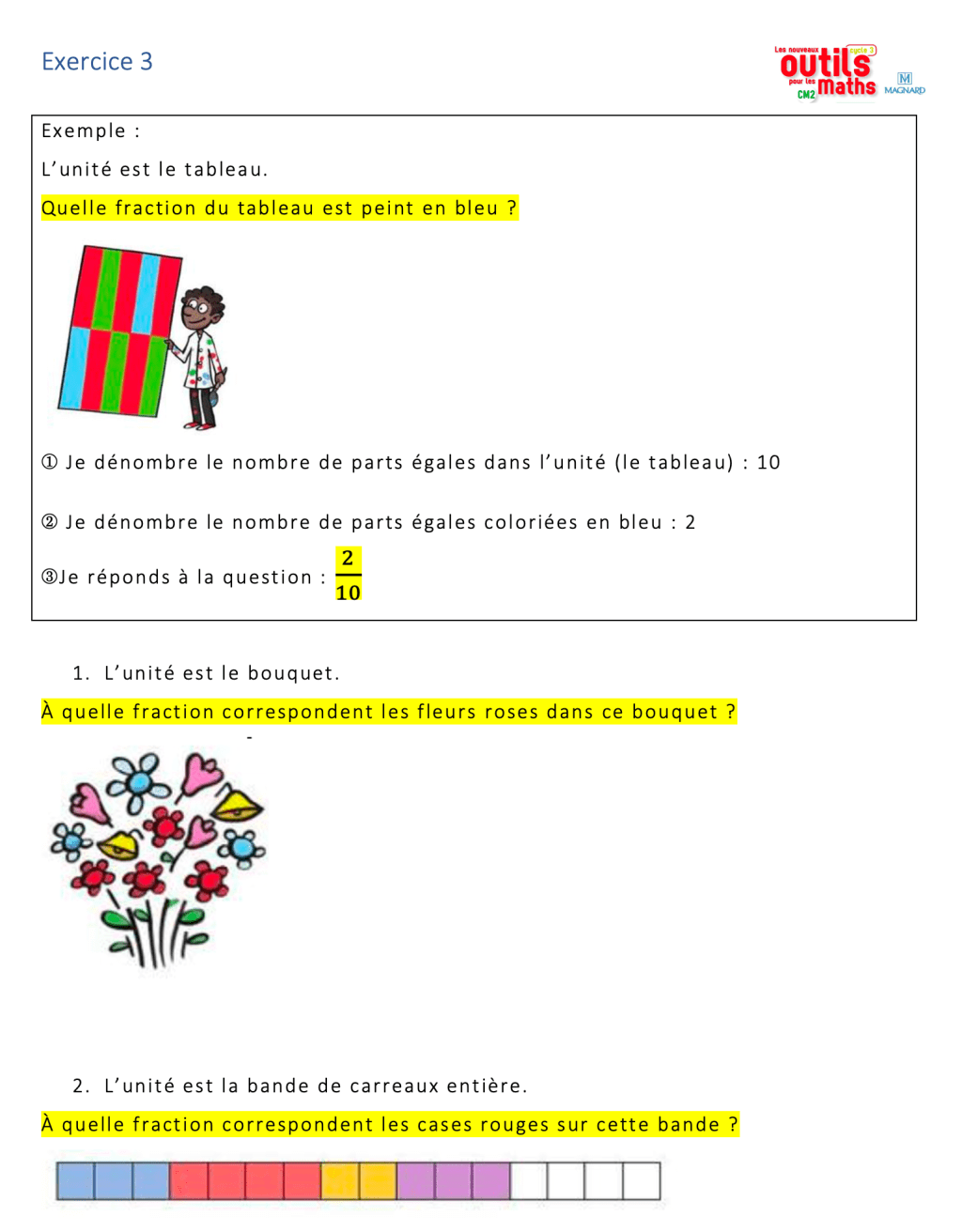 Enseigner explicitement les fractions (3/9) : une fraction de quoi&nbsp;?